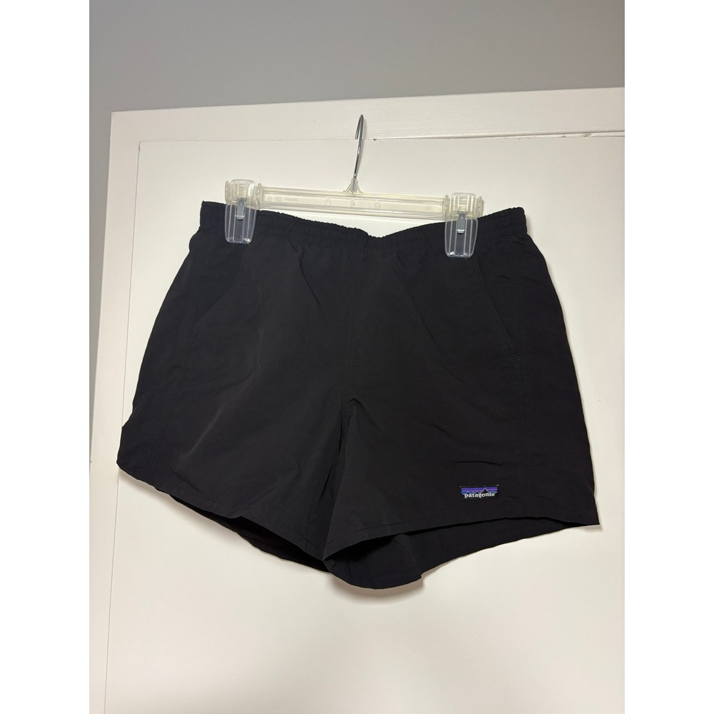 NEW Patagonia Baggies Shorts Medium Black 5" Inseam Nylon Active Outdoor P-6